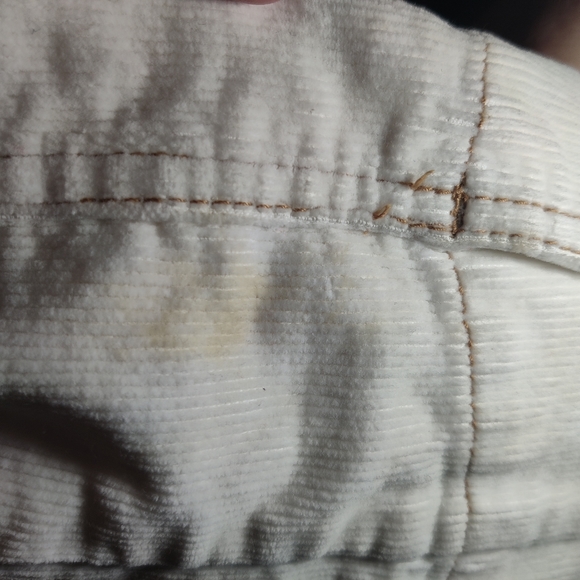 Women's Tulle Ecru Corduroy 5 Button Jacket with Pockets - Picture 4 of 4